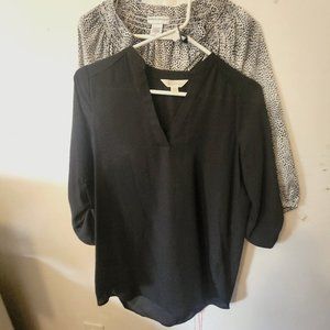 Black comfortable but cute blouse